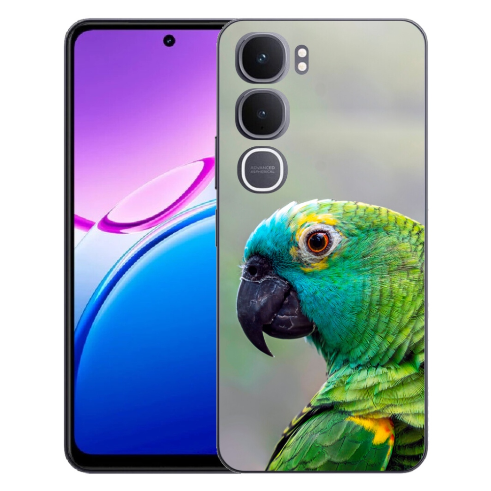 Gélový kryt mmCase na Vivo Y31 5G - papagáj amazoňan