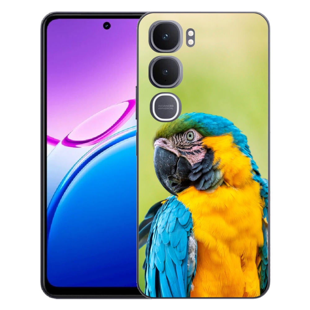 Gélový kryt mmCase na Vivo Y31 5G - papagáj ara 2