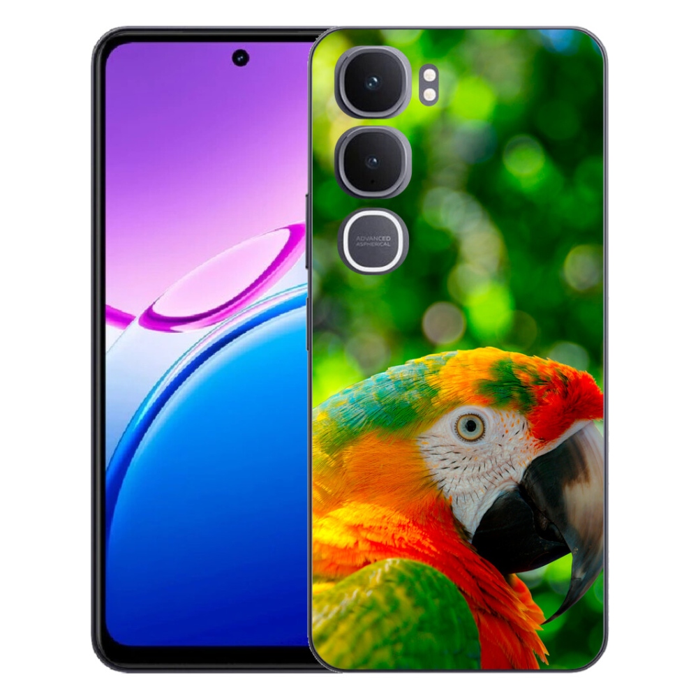 Gélový kryt mmCase na Vivo Y31 5G - papagáj ara 3