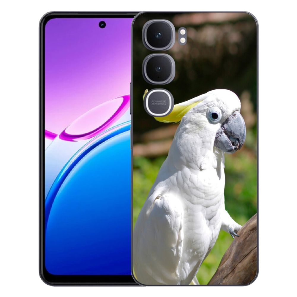Gélový kryt mmCase na Vivo Y31 5G - papagáj kakadu 2