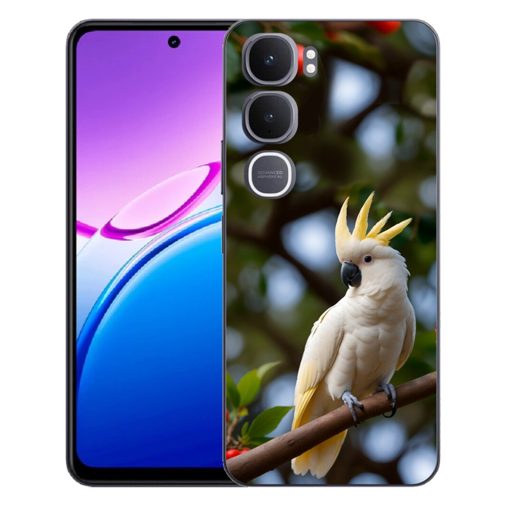 Gélový kryt mmCase na Vivo Y31 5G - papagáj kakadu 3