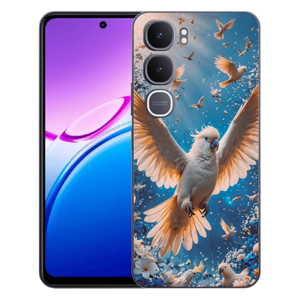 Gélový kryt mmCase na Vivo Y31 5G - papagáj kakadu