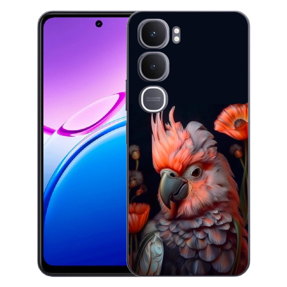 Gélový kryt mmCase na Vivo Y31 5G - papagáj kakadu vo farbách