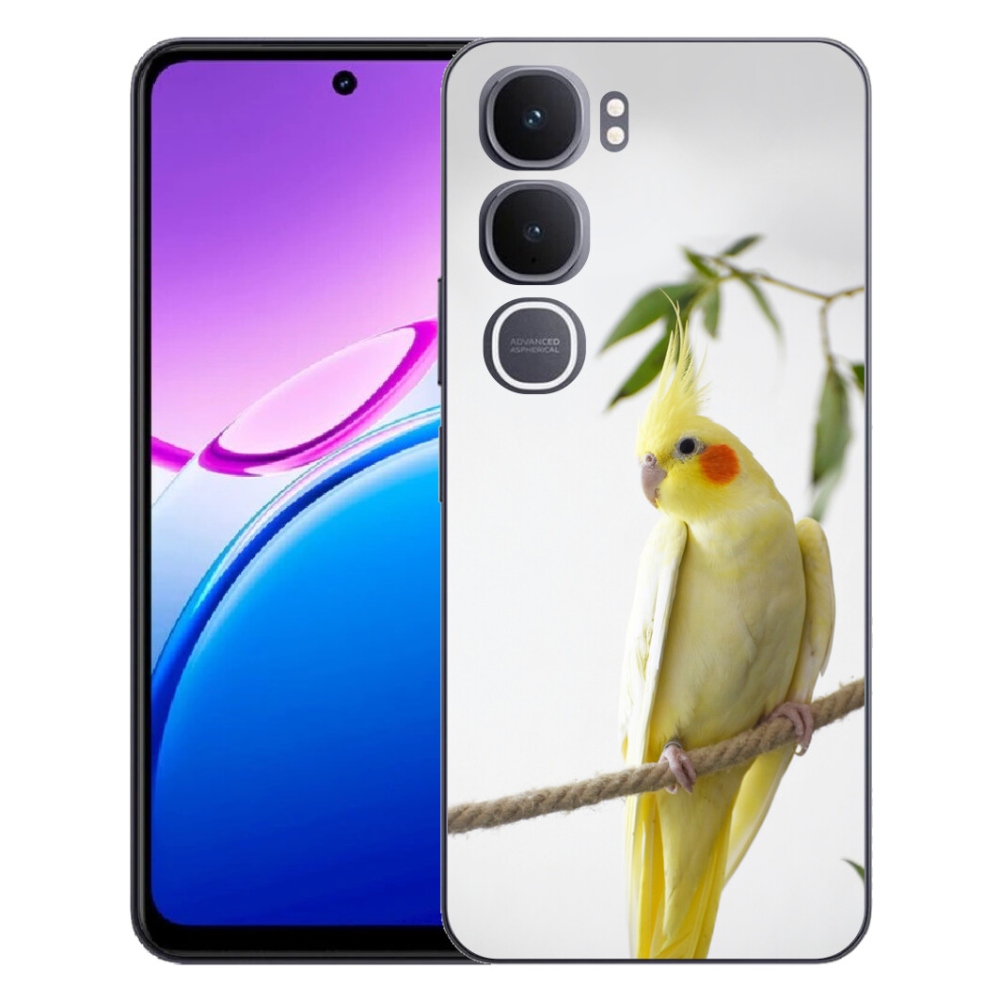 Gélový kryt mmCase na Vivo Y31 5G - papagáj korela chocholatá