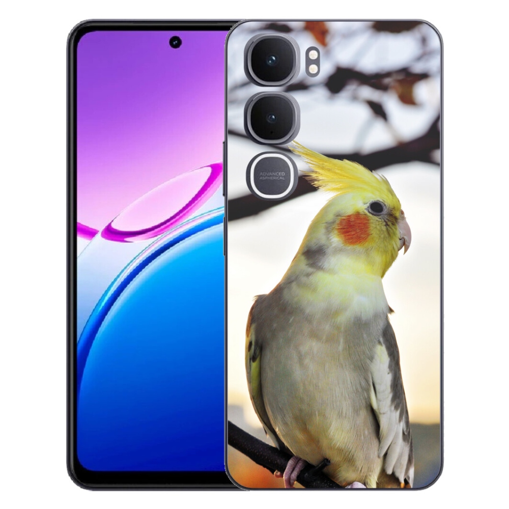 Gélový kryt mmCase na Vivo Y31 5G - papagáj korela