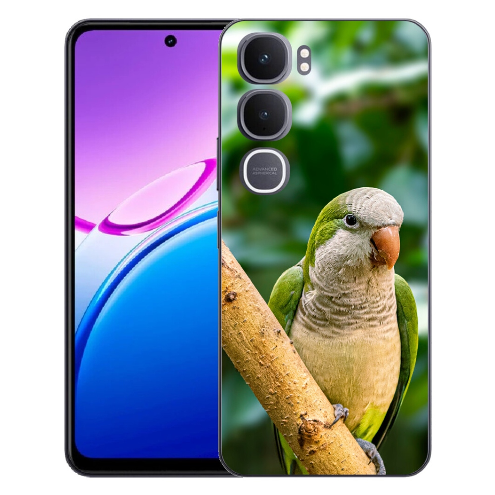 Gélový kryt mmCase na Vivo Y31 5G - papagáj mníšok