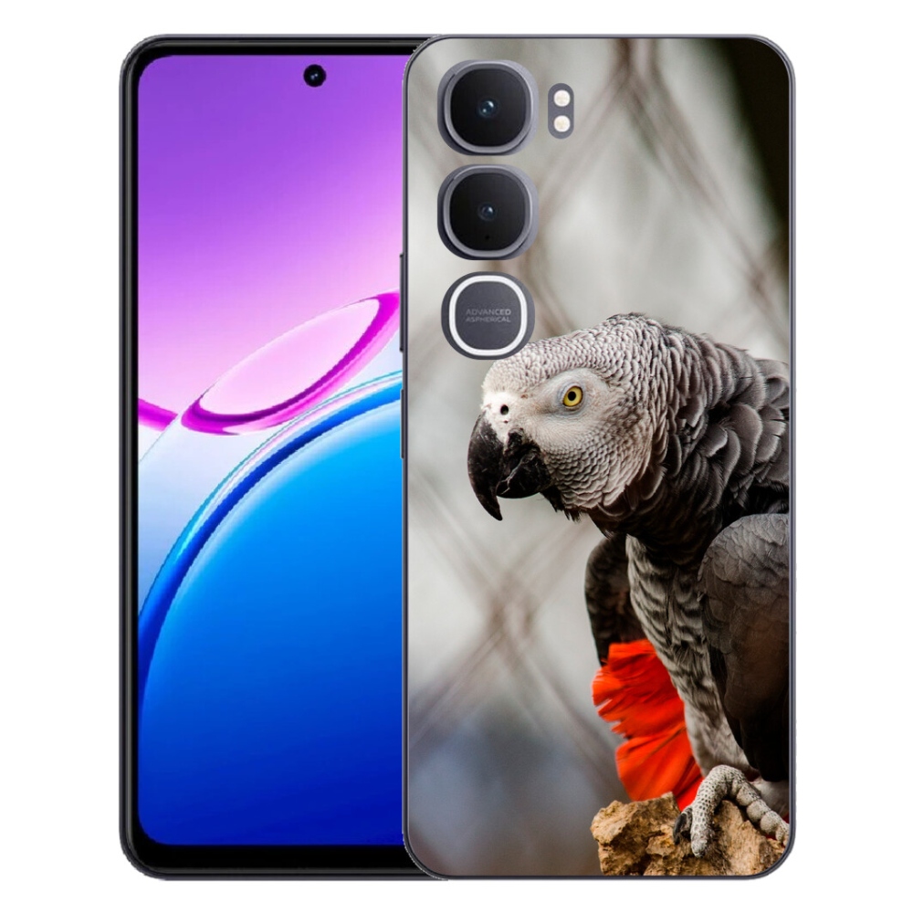Gélový kryt mmCase na Vivo Y31 5G - papagáj žako 3