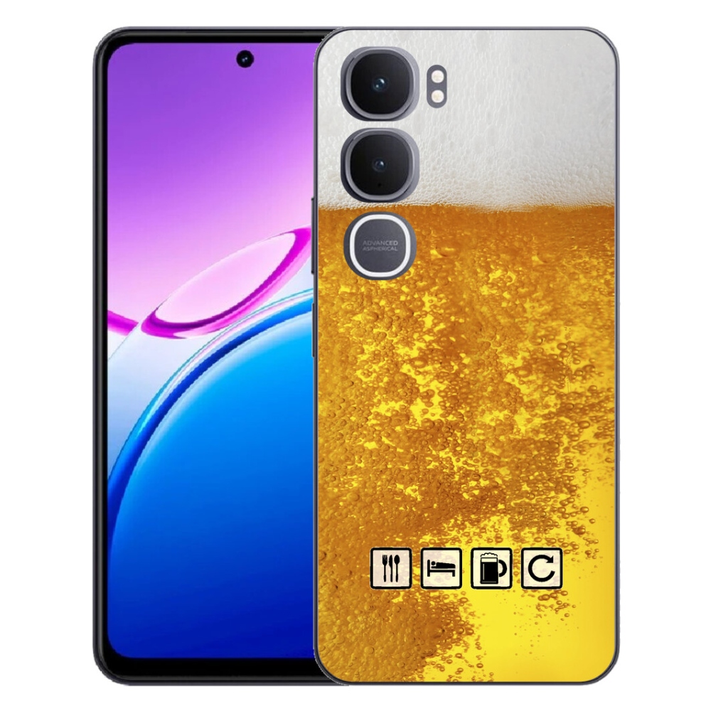 Gélový kryt mmCase na Vivo Y31 5G - pivný motív 3