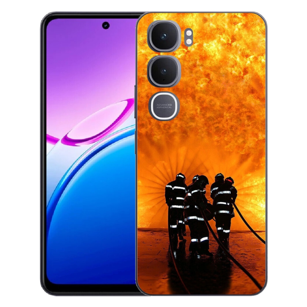 Gélový kryt mmCase na Vivo Y31 5G - požiar