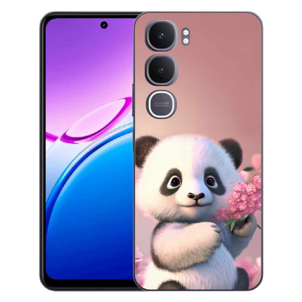 Gélový kryt mmCase na Vivo Y31 5G - roztomilá panda