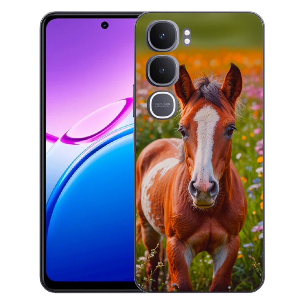 Gélový kryt mmCase na Vivo Y31 5G - roztomilé žriebä