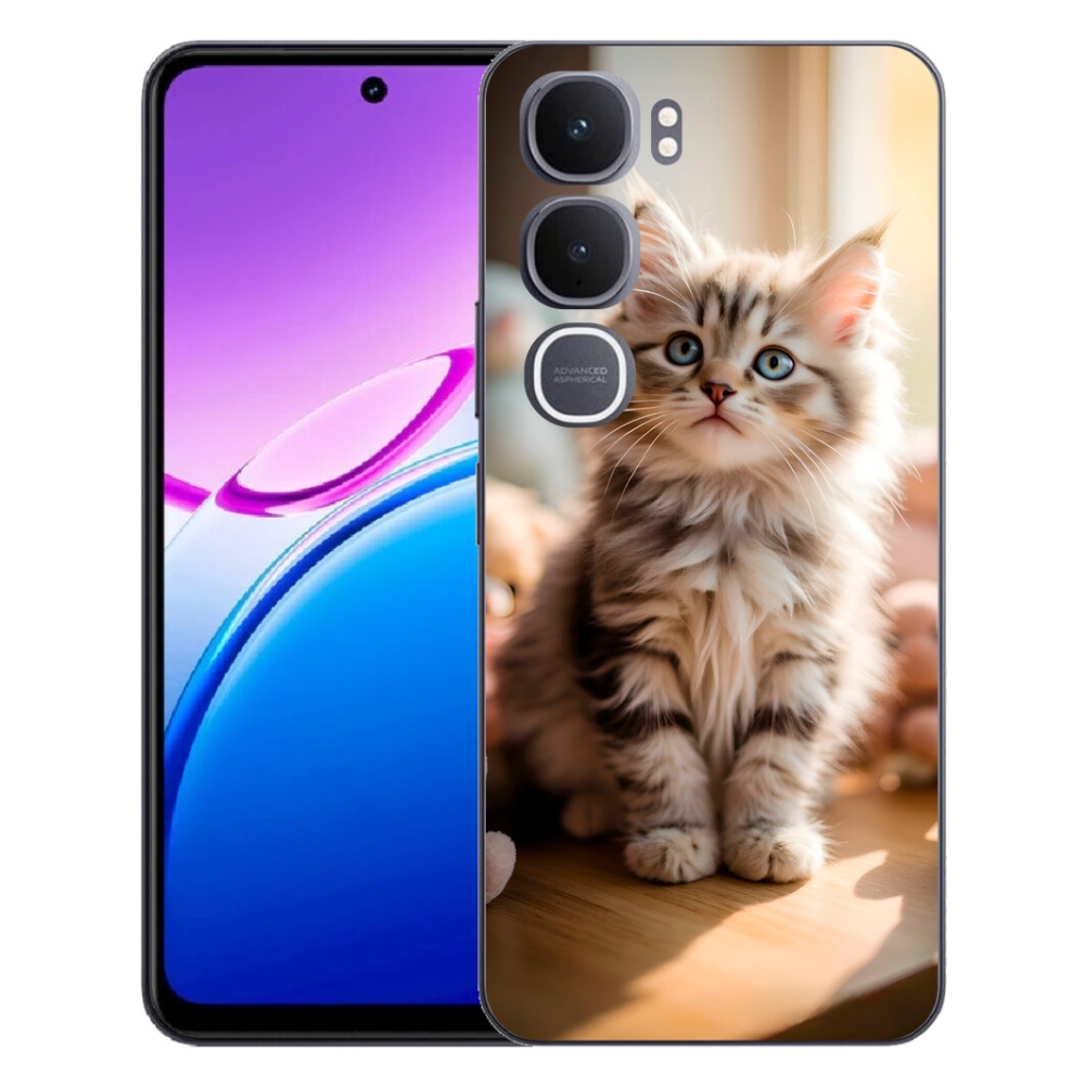 Gélový kryt mmCase na Vivo Y31 5G - roztomilé mačiatko 10