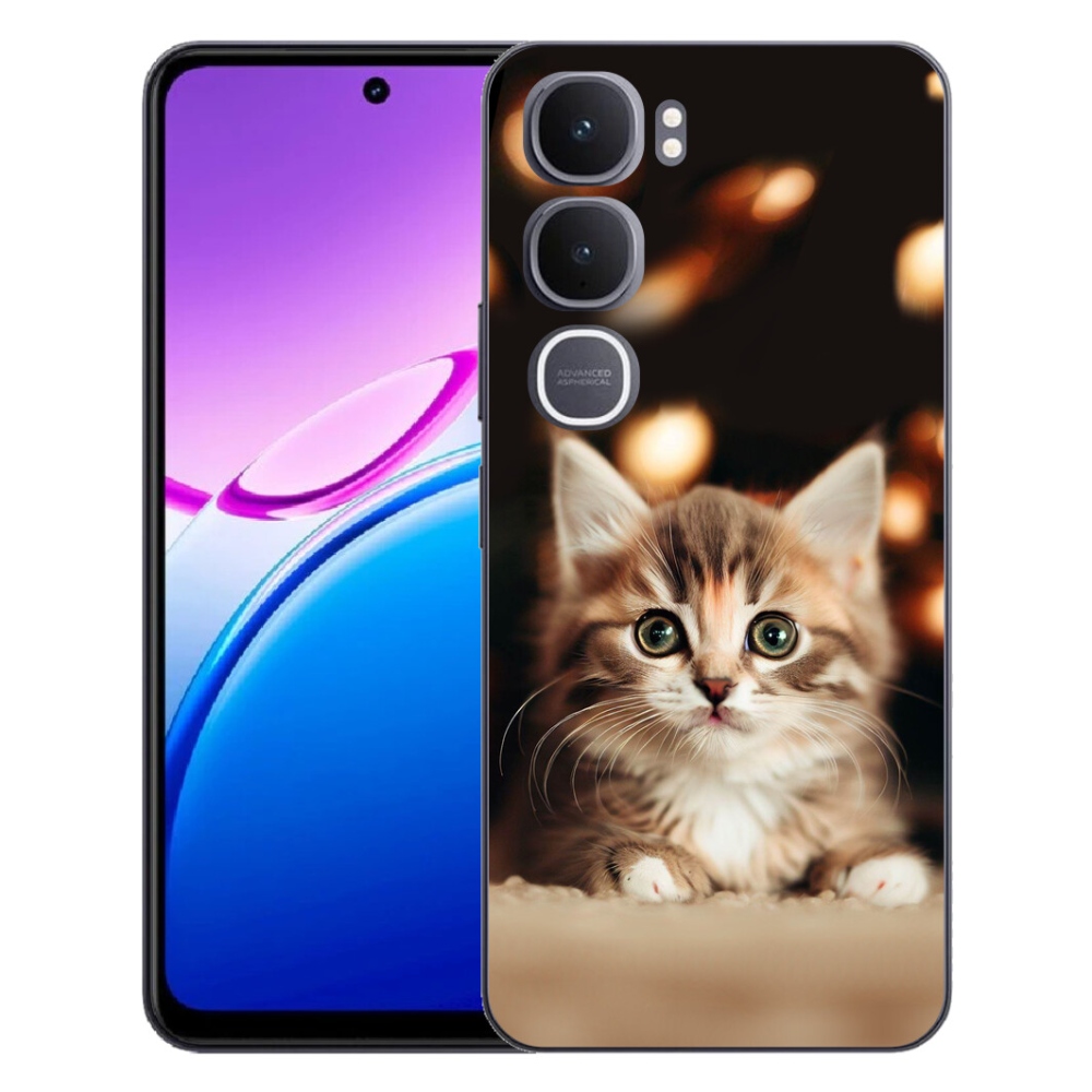 Gélový kryt mmCase na Vivo Y31 5G - roztomilé mačiatko 2