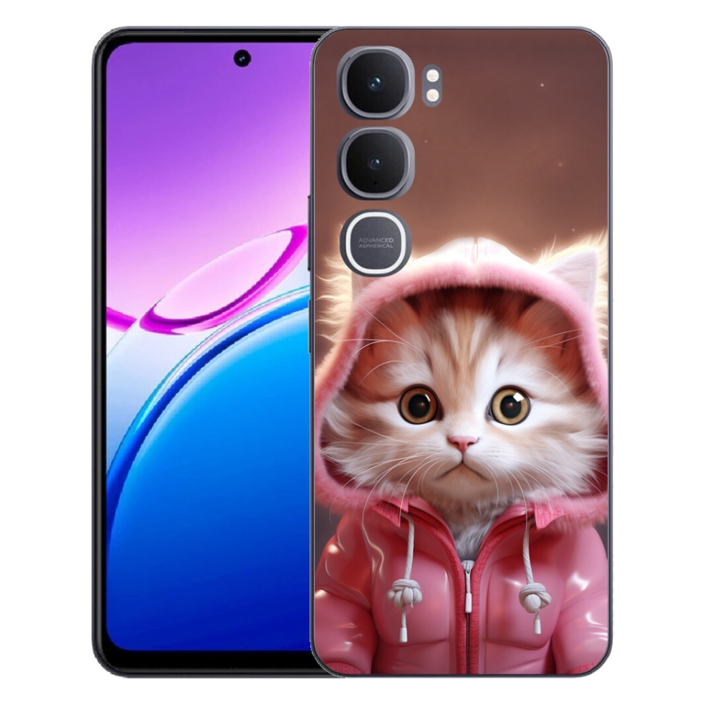 Gélový kryt mmCase na Vivo Y31 5G - roztomilé mačiatko 3