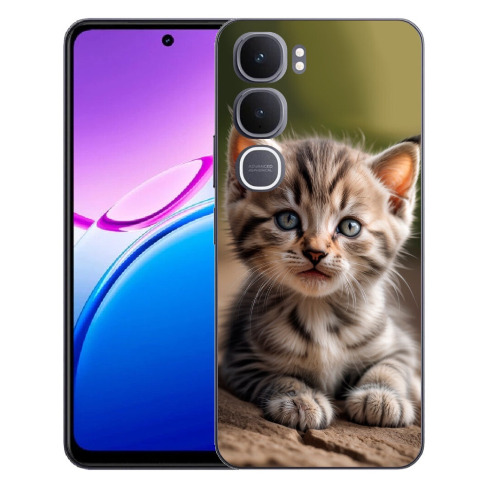 Gélový kryt mmCase na Vivo Y31 5G - roztomilé mačiatko 9