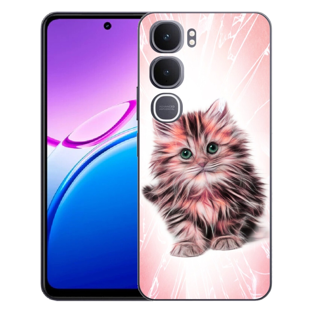 Gélový kryt mmCase na Vivo Y31 5G - roztomilé mačiatko