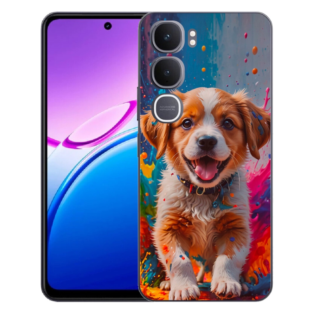 Gélový kryt mmCase na Vivo Y31 5G - roztomilé šteňa 3