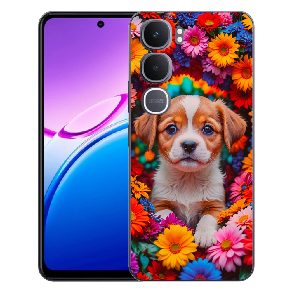 Gélový kryt mmCase na Vivo Y31 5G - roztomilé šteňa