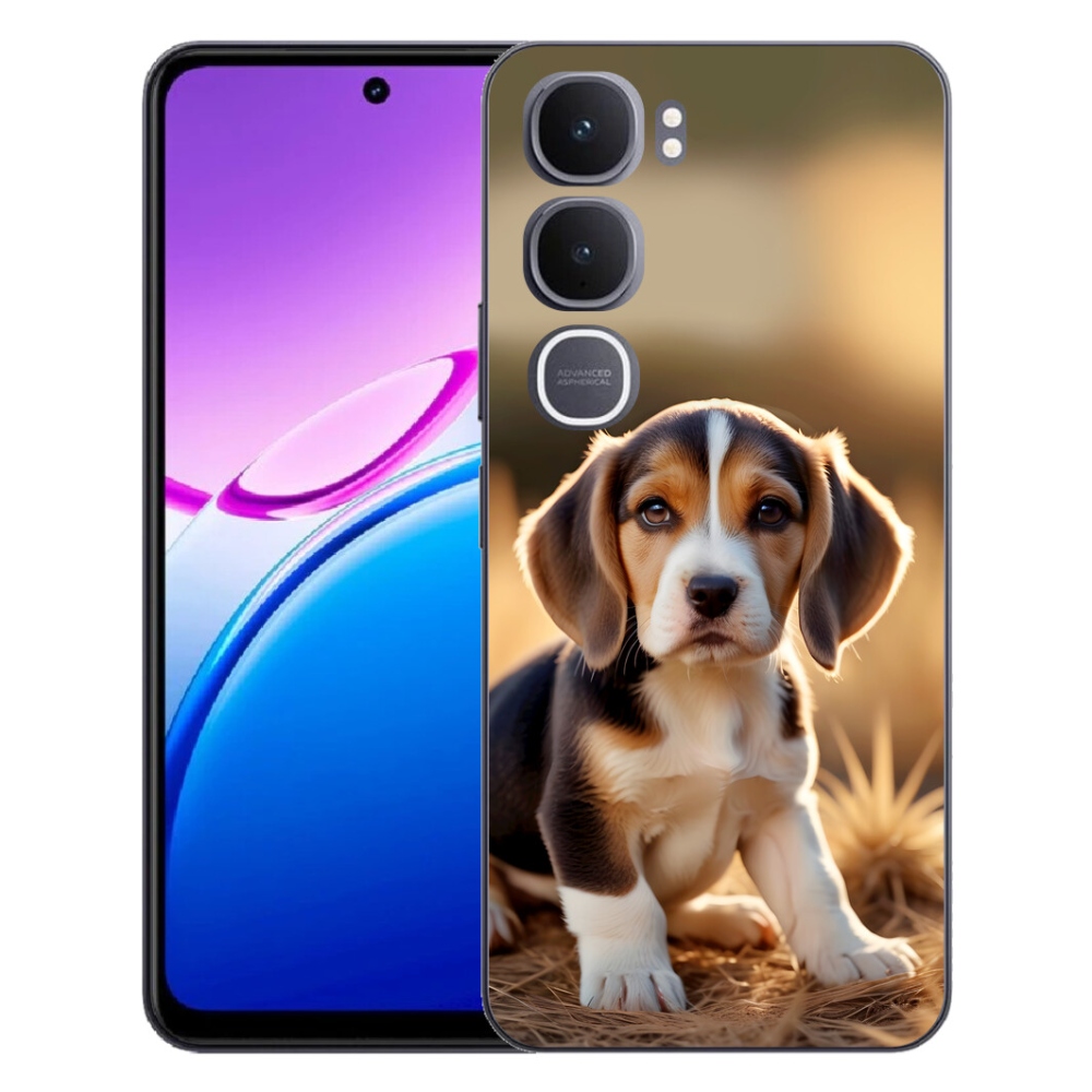 Gélový kryt mmCase na Vivo Y31 5G - roztomilý bígl