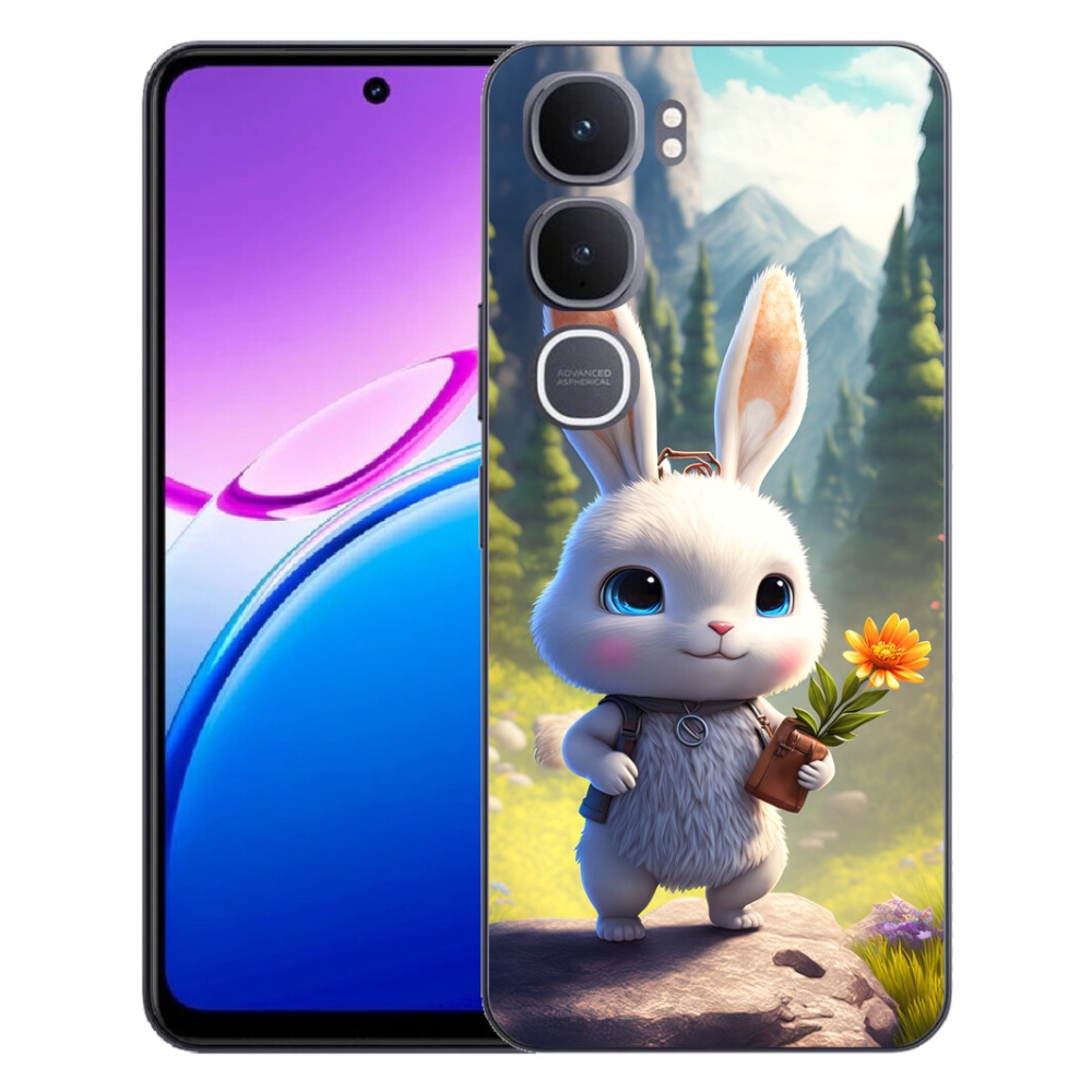 Gélový kryt mmCase na Vivo Y31 5G - roztomilý zajačik