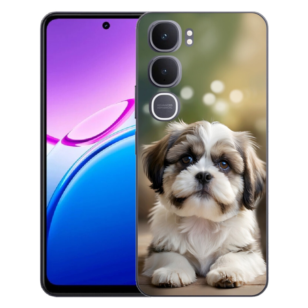 Gélový kryt mmCase na Vivo Y31 5G - roztomilý shih-tzu