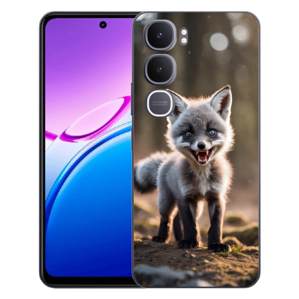 Gélový kryt mmCase na Vivo Y31 5G - rozzúrená líška