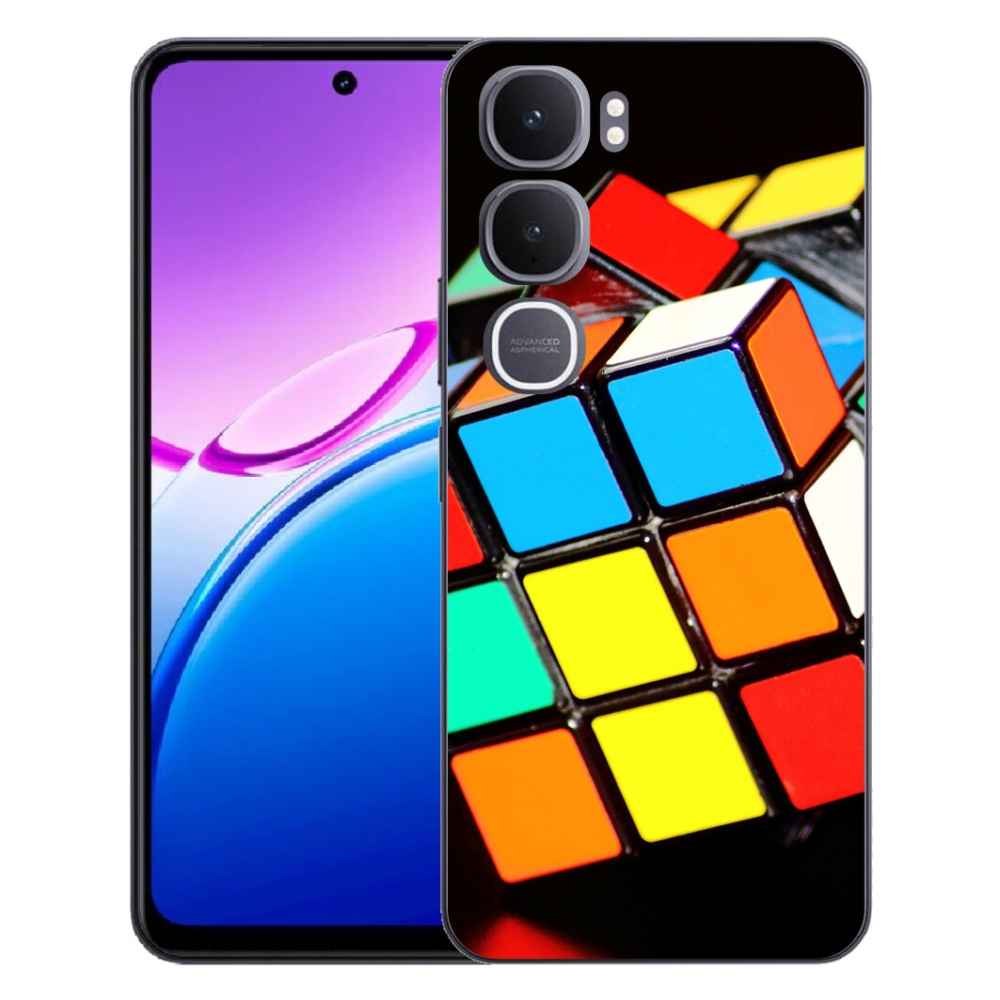 Gélový kryt mmCase na Vivo Y31 5G - rubikova kocka