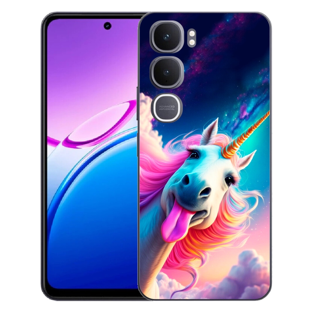 Gélový kryt mmCase na Vivo Y31 5G - šialený jednorožec