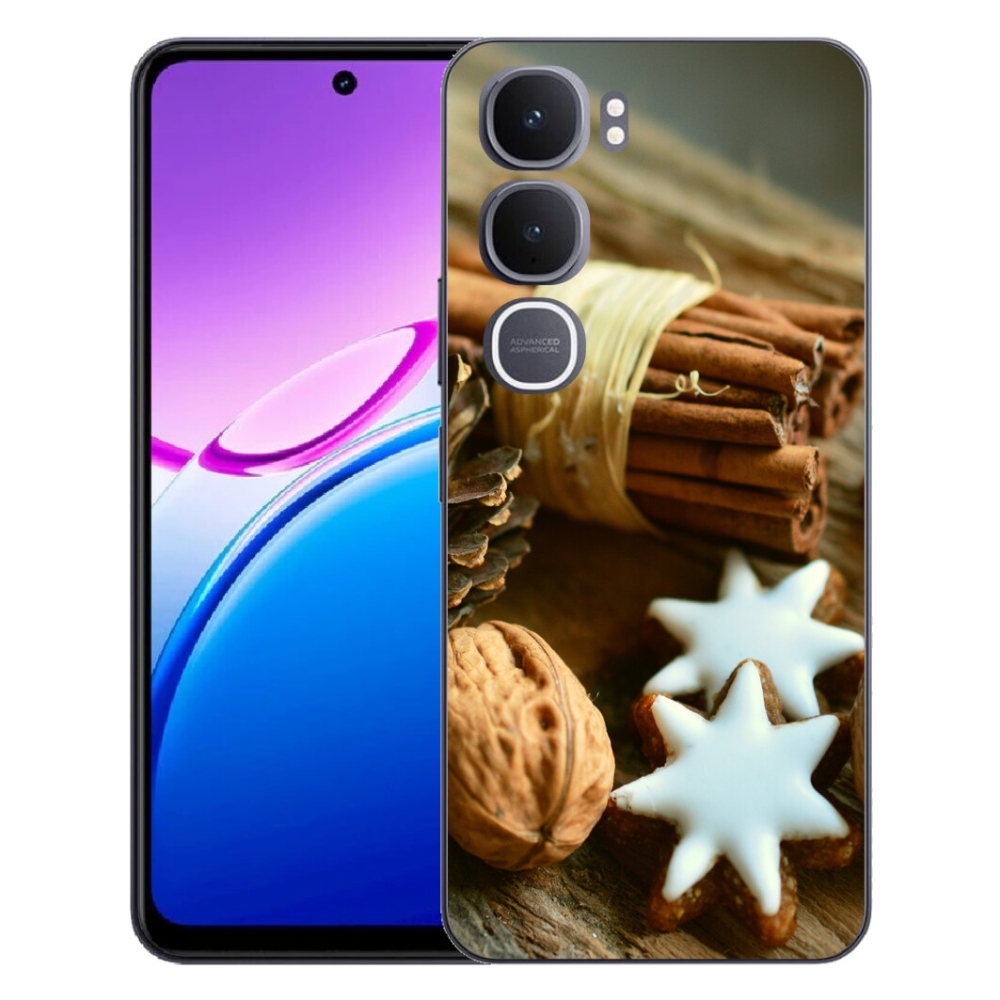 Gélový kryt mmCase na Vivo Y31 5G - škorica a perníčky