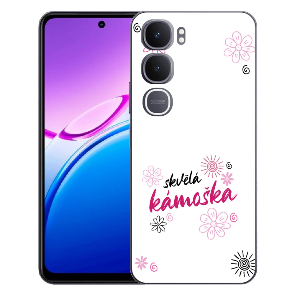 Gélový kryt mmCase na Vivo Y31 5G - skvelá kamoška biele pozadie