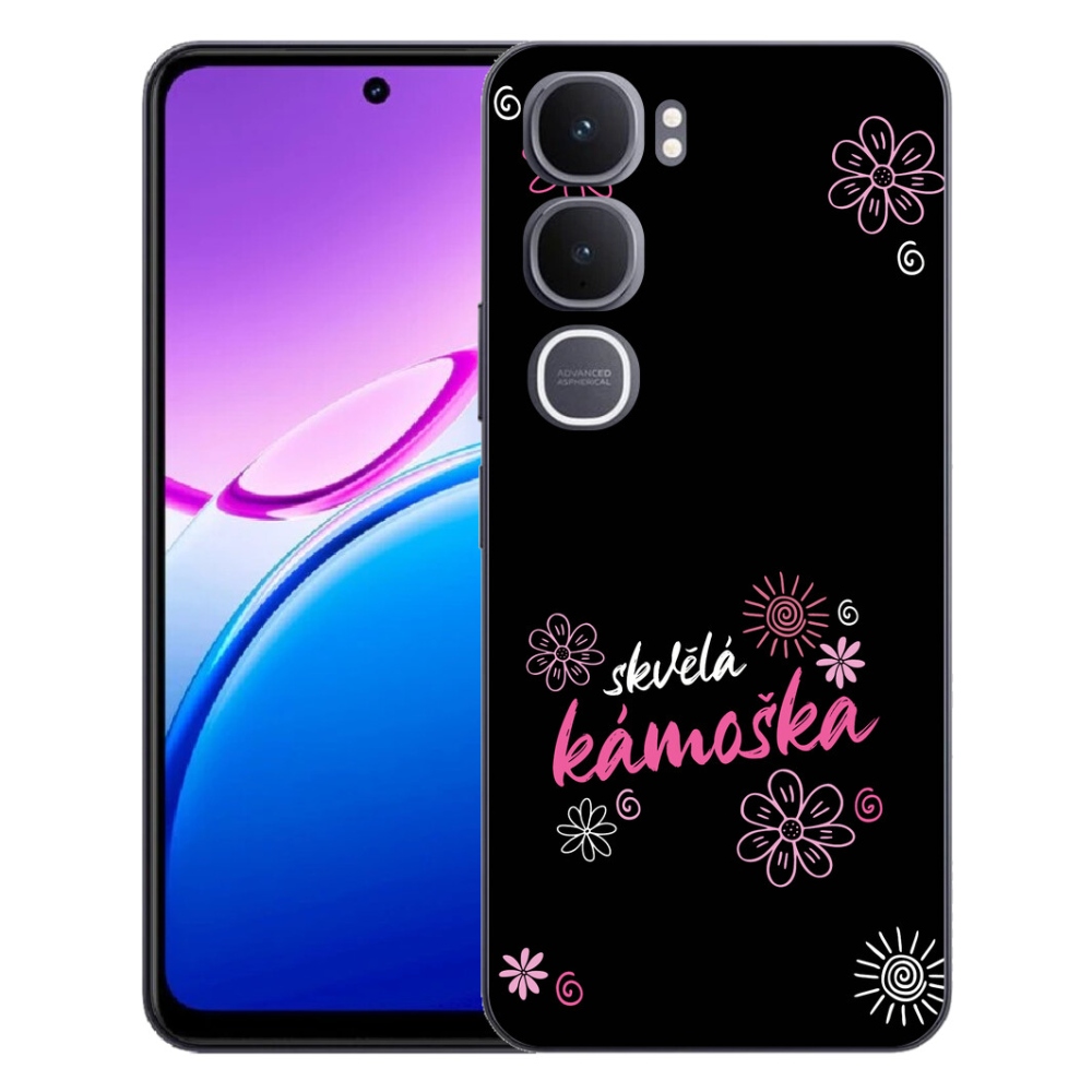 Gélový kryt mmCase na Vivo Y31 5G - skvelá kamoška čierne pozadie