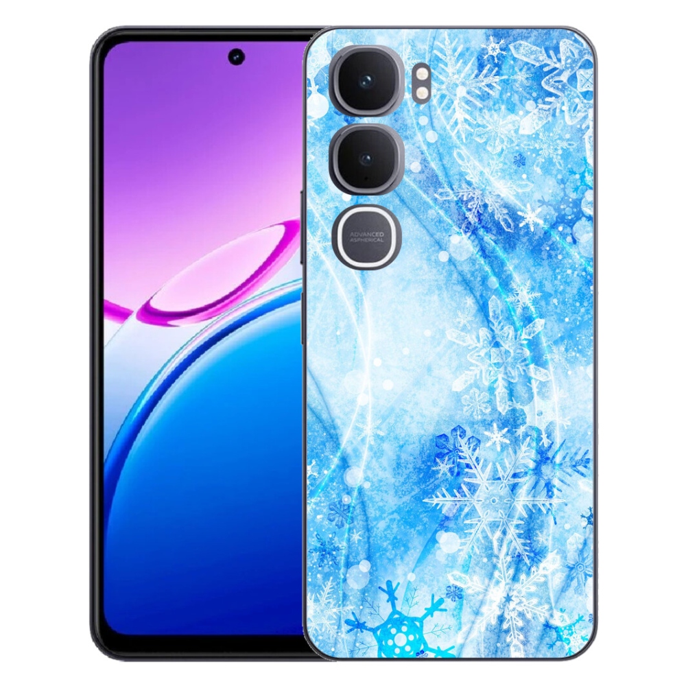 Gélový kryt mmCase na Vivo Y31 5G - snehové vločky