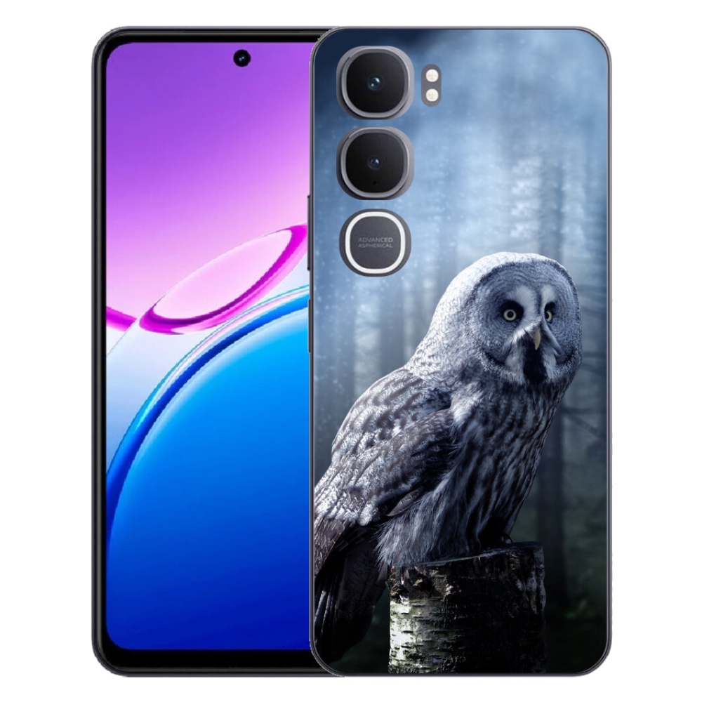 Gélový kryt mmCase na Vivo Y31 5G - sova