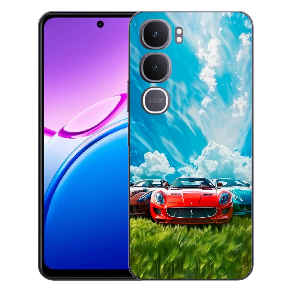 Gélový kryt mmCase na Vivo Y31 5G - športové vozidlá