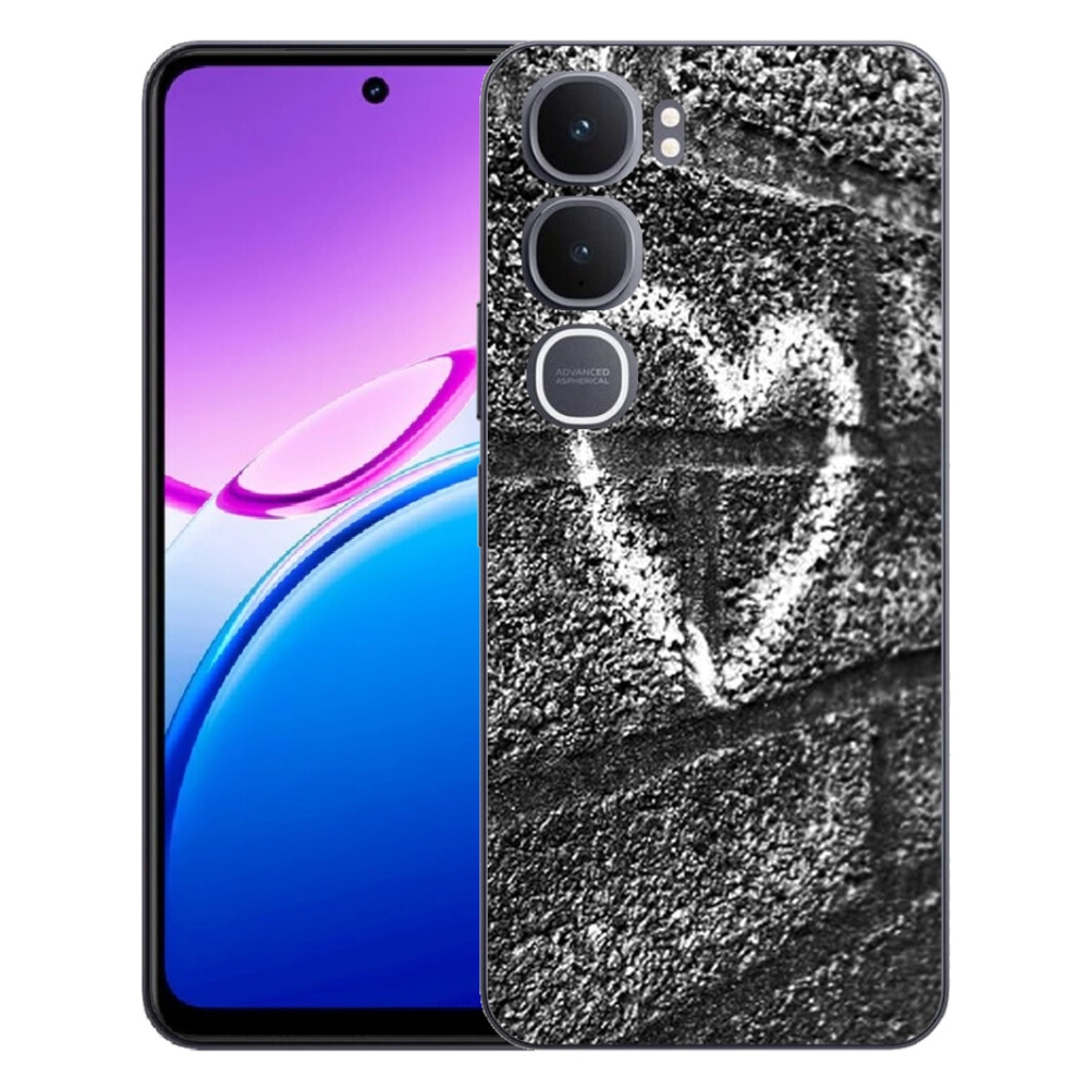 Gélový kryt mmCase na Vivo Y31 5G - srdce na stene