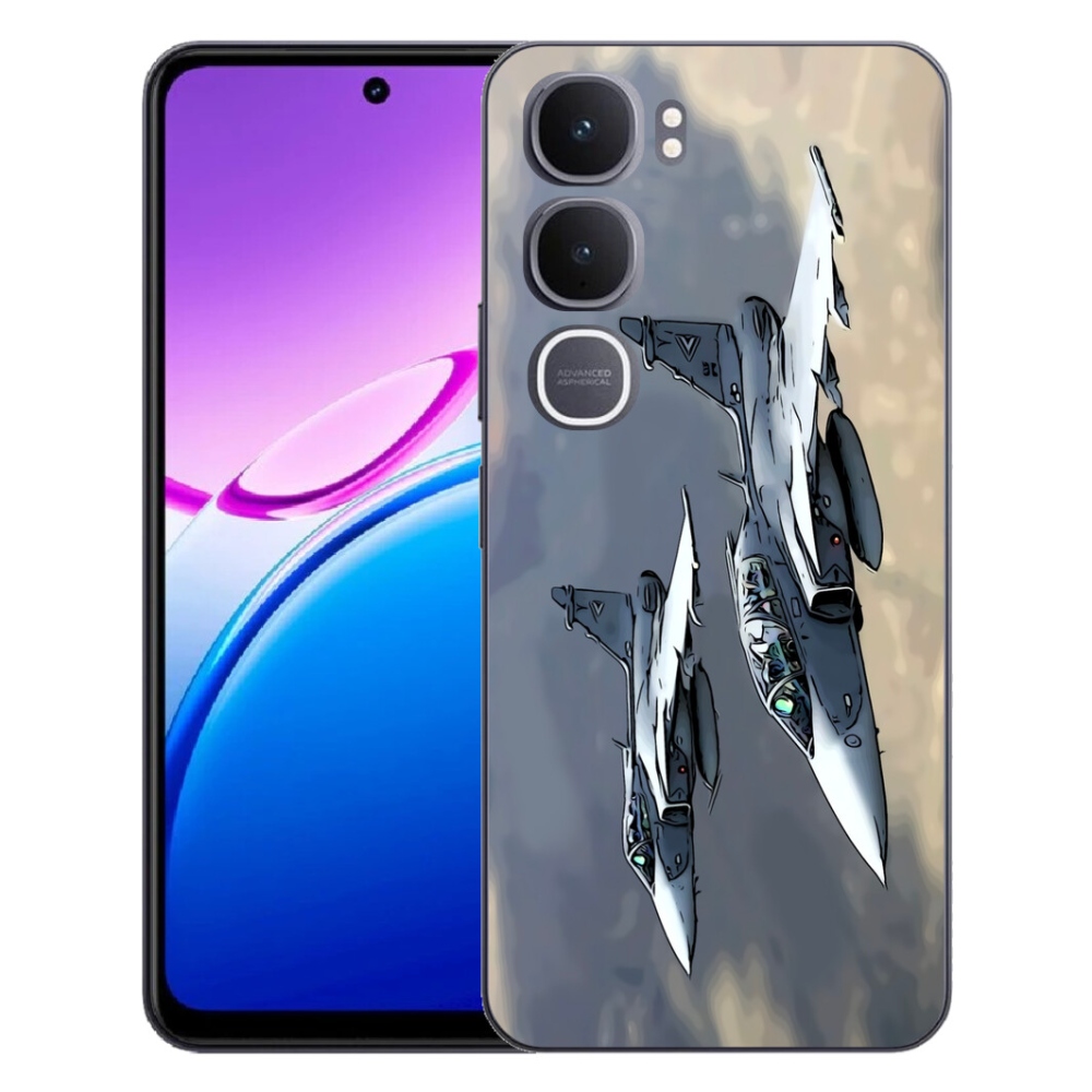 Gélový kryt mmCase na Vivo Y31 5G - stíhačky