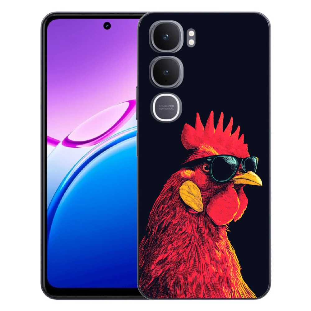Gélový kryt mmCase na Vivo Y31 5G - štýlový kohút