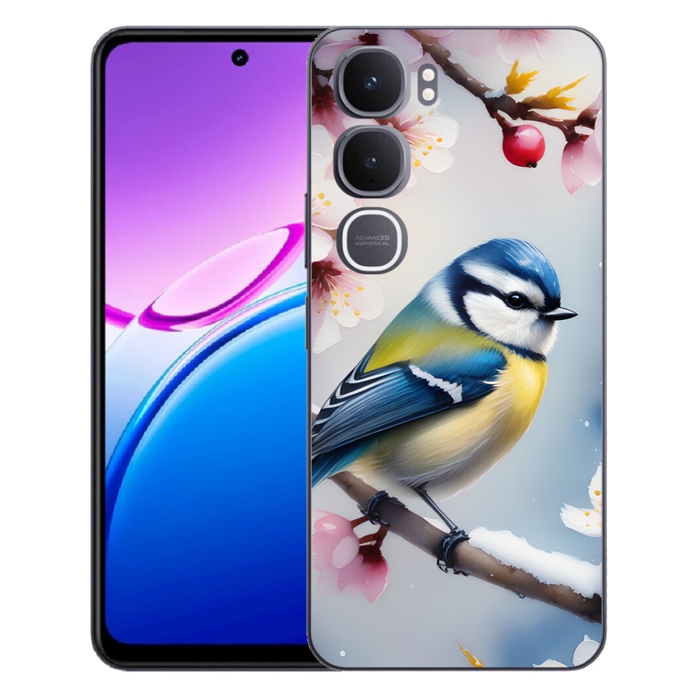 Gélový kryt mmCase na Vivo Y31 5G - sýkorka