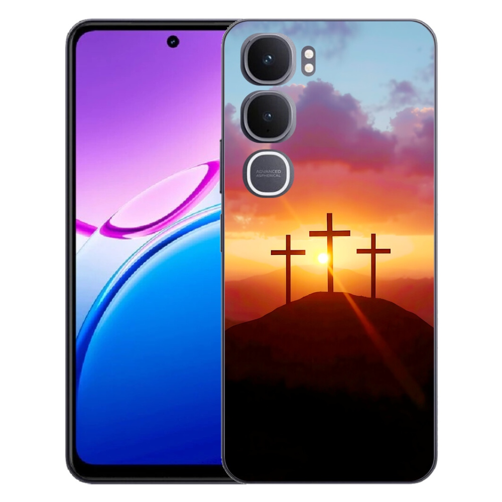Gélový kryt mmCase na Vivo Y31 5G - tri kríža