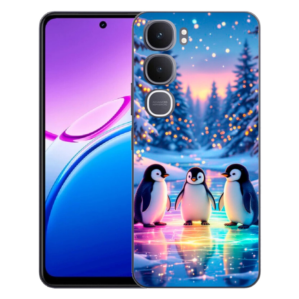Gélový kryt mmCase na Vivo Y31 5G - tučniaky