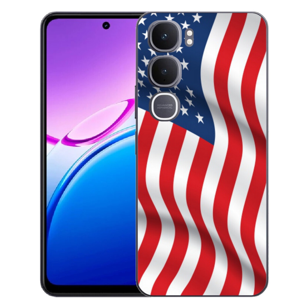 Gélový kryt mmCase na Vivo Y31 5G - USA vlajka