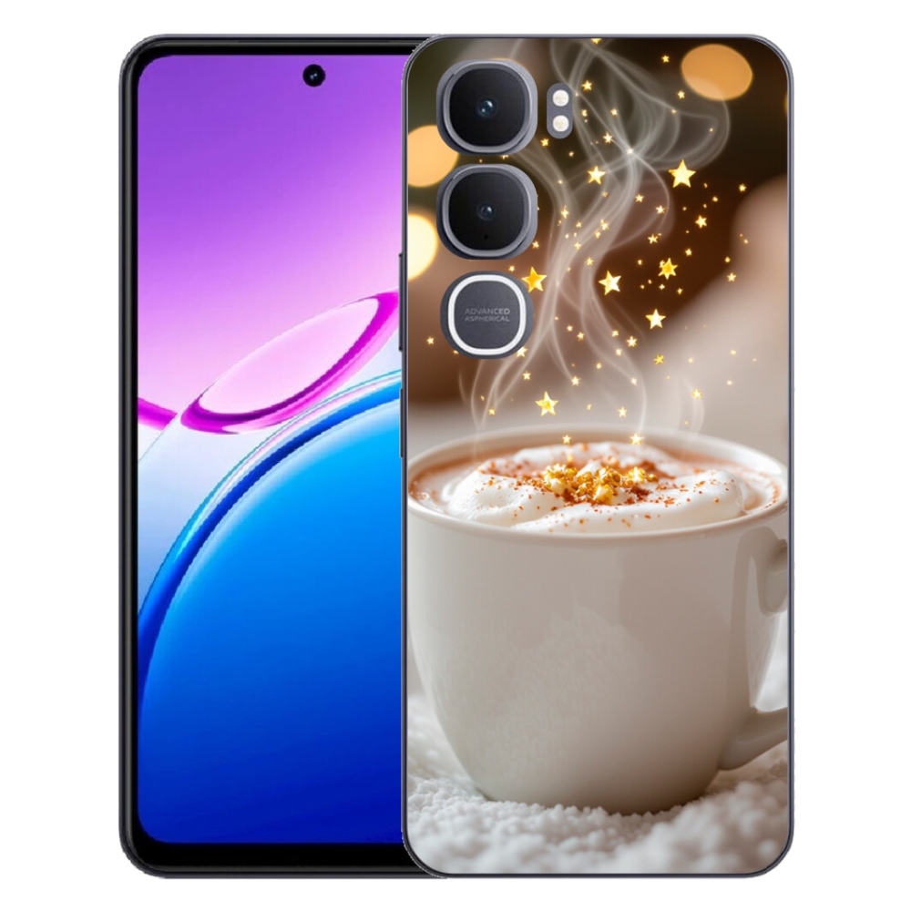 Gélový kryt mmCase na Vivo Y31 5G - vianočný horúci nápoj