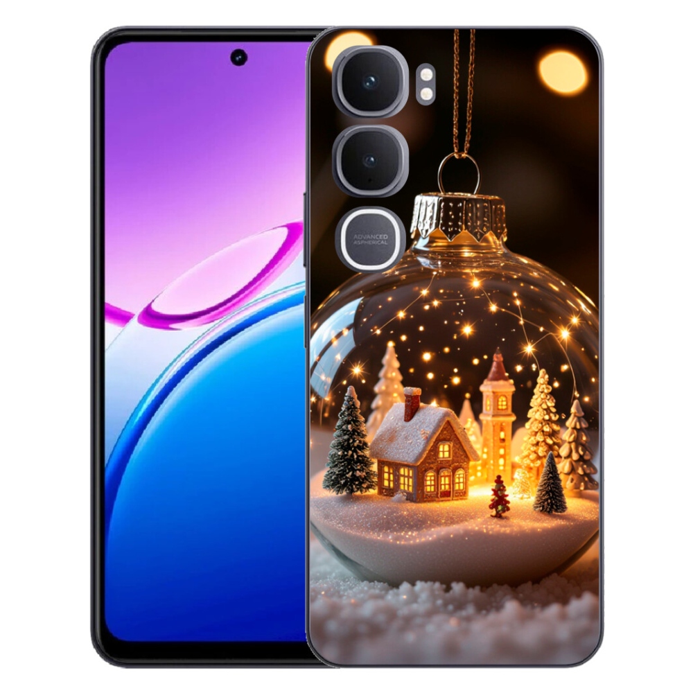 Gélový kryt mmCase na Vivo Y31 5G - vianočné gule 3