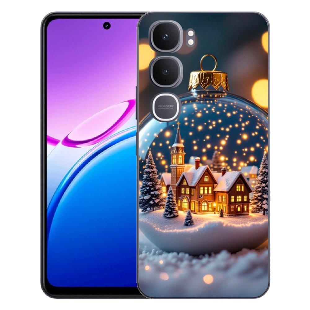 Gélový kryt mmCase na Vivo Y31 5G - vianočné gule 4