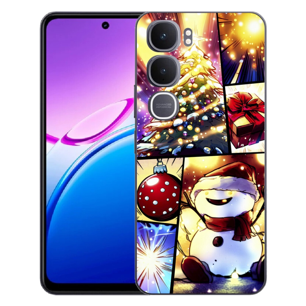 Gélový kryt mmCase na Vivo Y31 5G - vianočné motívy 1
