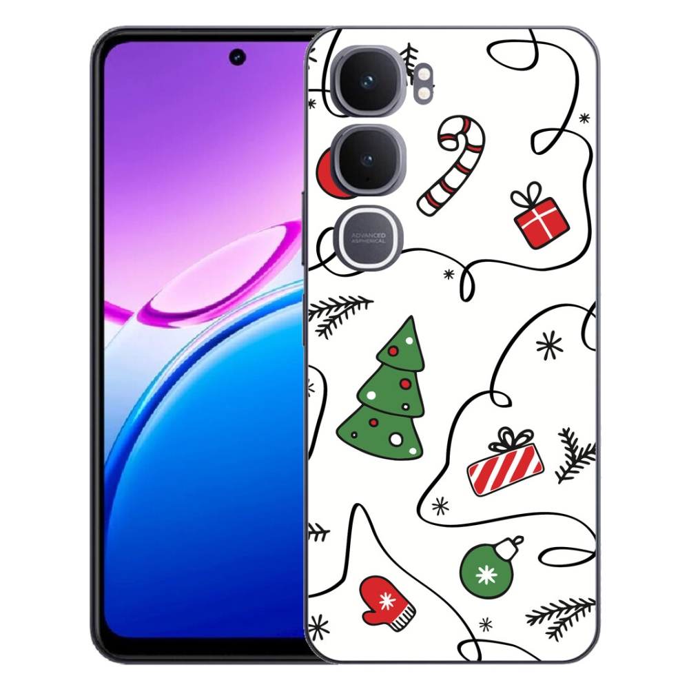 Gélový kryt mmCase na Vivo Y31 5G - vianočné motívy