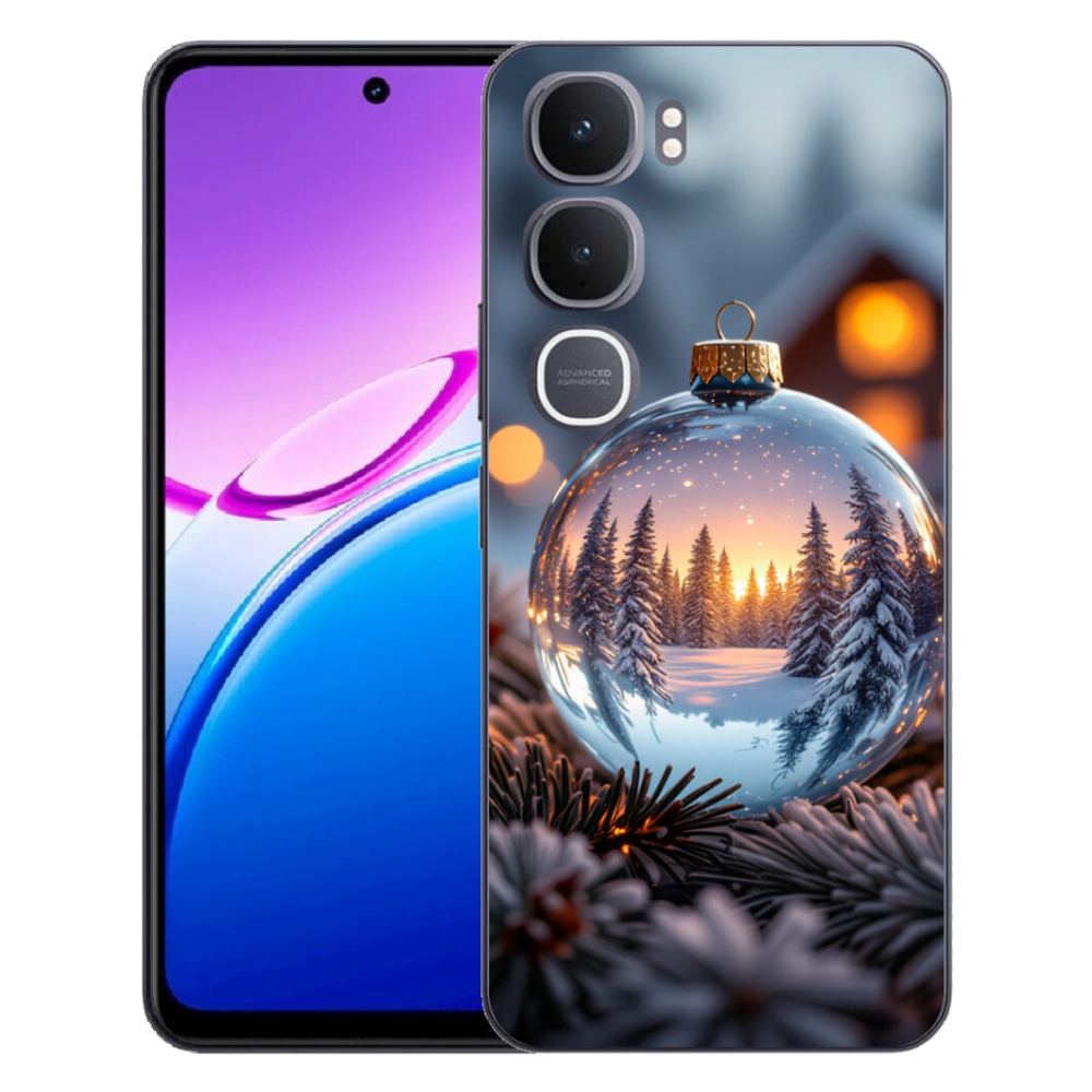 Gélový kryt mmCase na Vivo Y31 5G - vianočná ozdoba