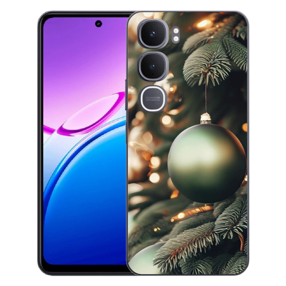 Gélový kryt mmCase na Vivo Y31 5G - vianočné ozdoby 1