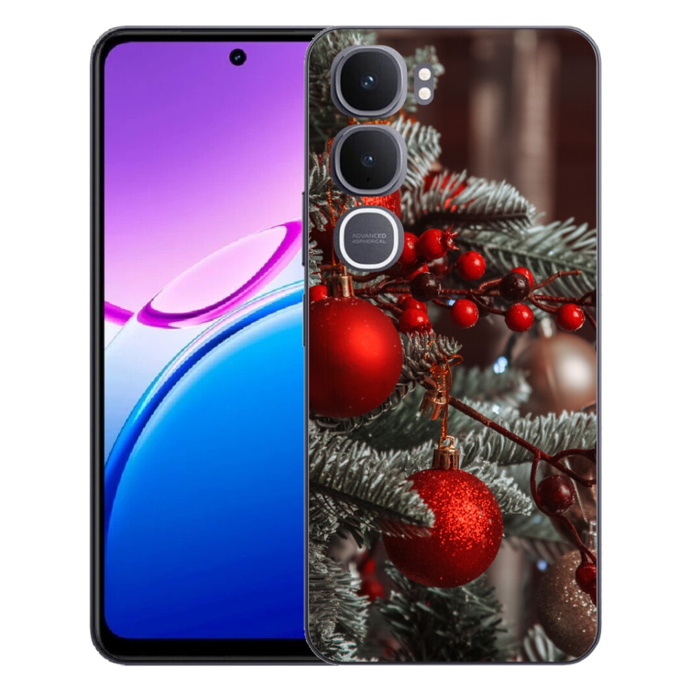Gélový kryt mmCase na Vivo Y31 5G - vianočné ozdoby 2