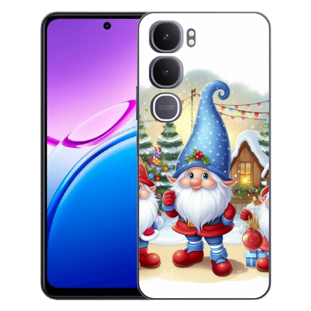 Gélový kryt mmCase na Vivo Y31 5G - vianočné škriatkovia